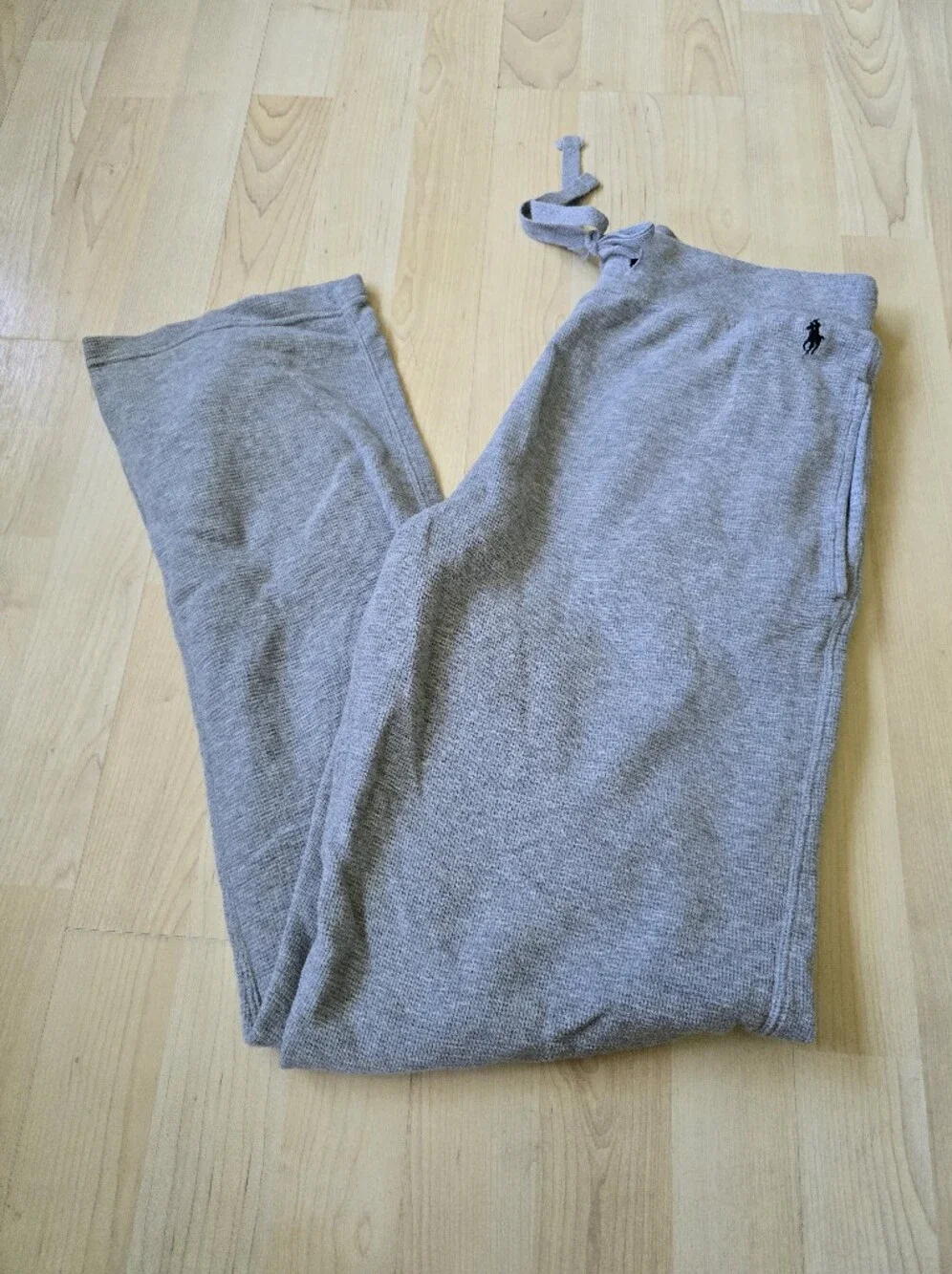 Polo Ralph Lauren Gray Waffle Knit Pants Size Medium